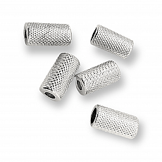 Cord End Inlet 3.3 mm Mosaic Patterned Metal length 13.5 mm PBB005