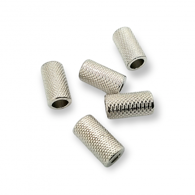 Cord End Inlet 3.3 mm Mosaic Patterned Metal length 13.5 mm PBB005