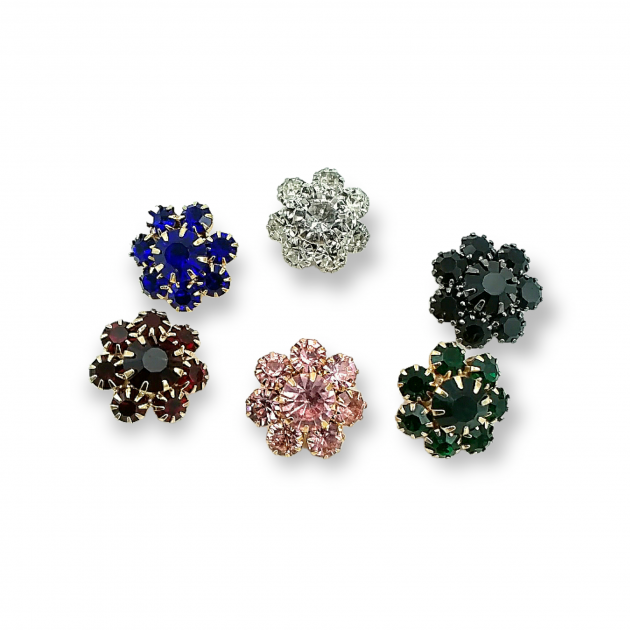 Rhinestone Shank Button 17 mm Jacket and Cardigan Button PBT0013