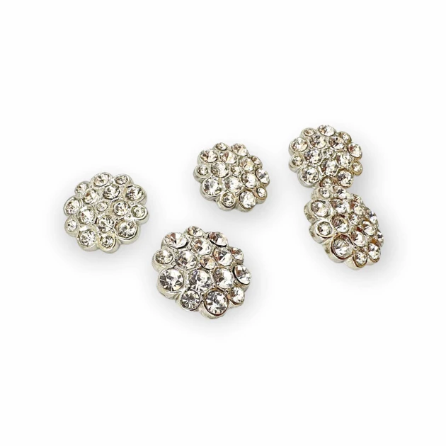 Taşlı Düğme Siyah ve Beyaz Taşlı Düğme Ceket ve Kaban Düğmesi 23 mm 36 boy PBT0024