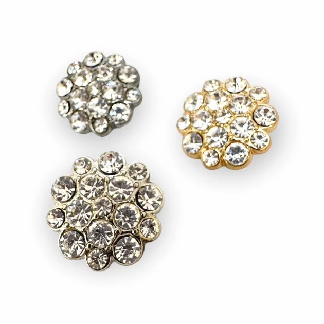 Taşlı Düğme Siyah ve Beyaz Taşlı Düğme Ceket ve Kaban Düğmesi 23 mm 36 boy PBT0024