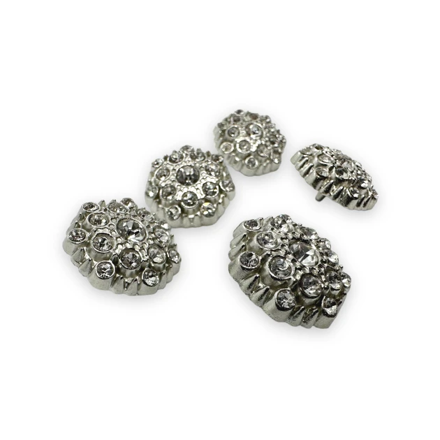 Taşlı Düğme Siyah ve Beyaz Taşlı Düğme Ceket ve Hırka Düğmesi 20 mm 32 boy PBT0025