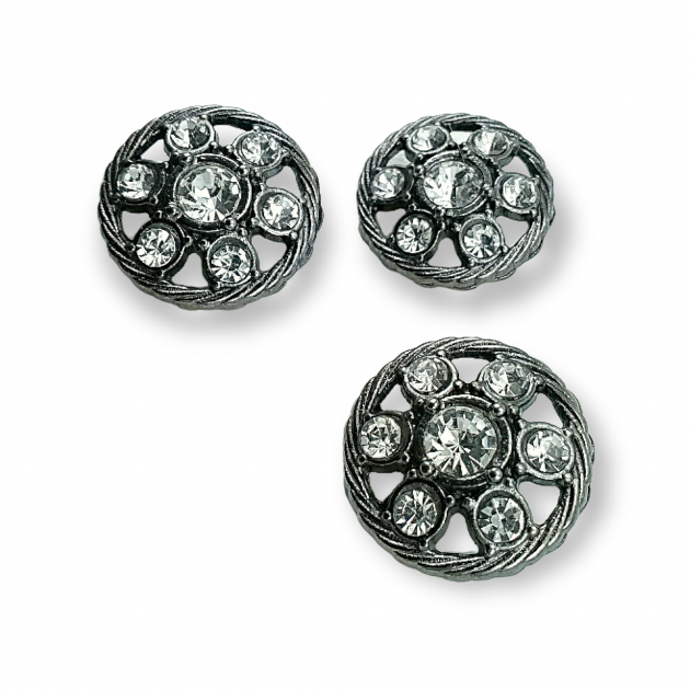 Rhinestone Button - Jacket and Cardigan Button 25 mm 40 L PBT0027