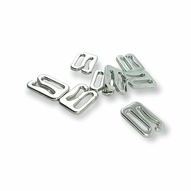 10 mm Zinc Alloy Bra and Peignoir Hook suitable for lingerie production and clothing accessories