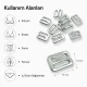 10 mm Zinc Alloy Bra and Peignoir Hook suitable for lingerie production and clothing accessories