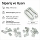 10 mm Zinc Alloy Bra and Peignoir Hook suitable for lingerie production and clothing accessories