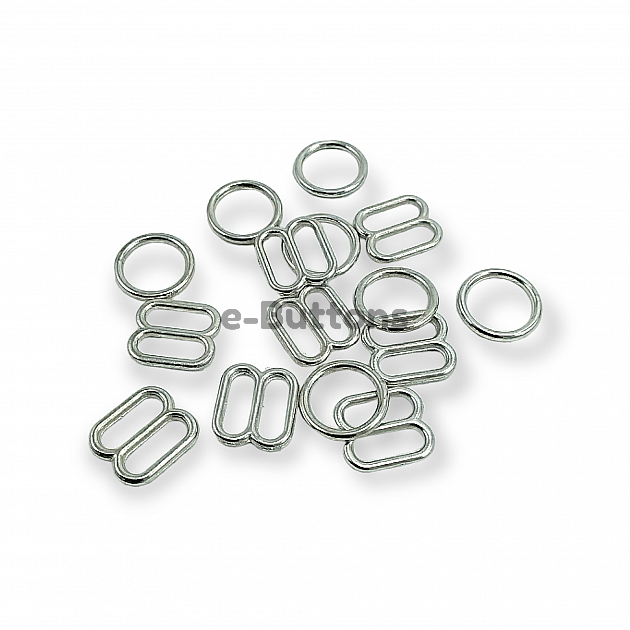 10 mm Bra Strap Adjustment Buckle and Ring PBT0006