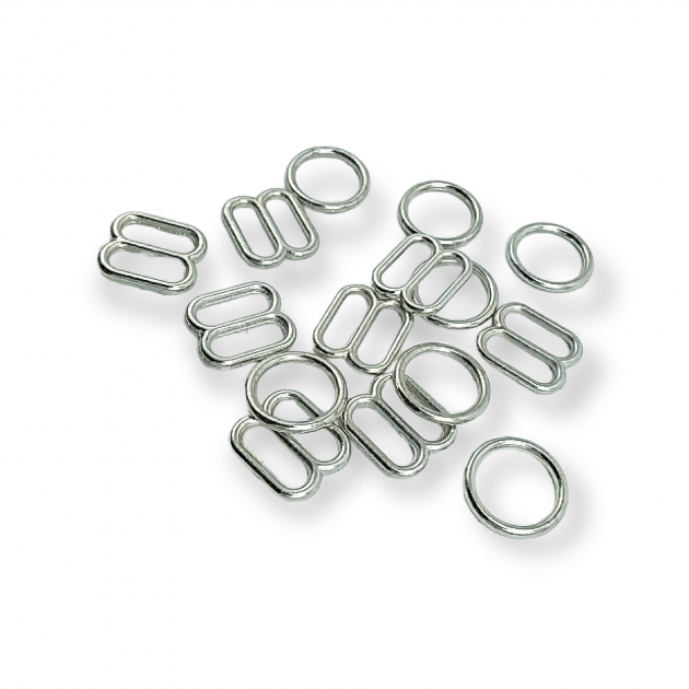 10 mm Bra Strap Adjustment Buckle and Ring PBT0006