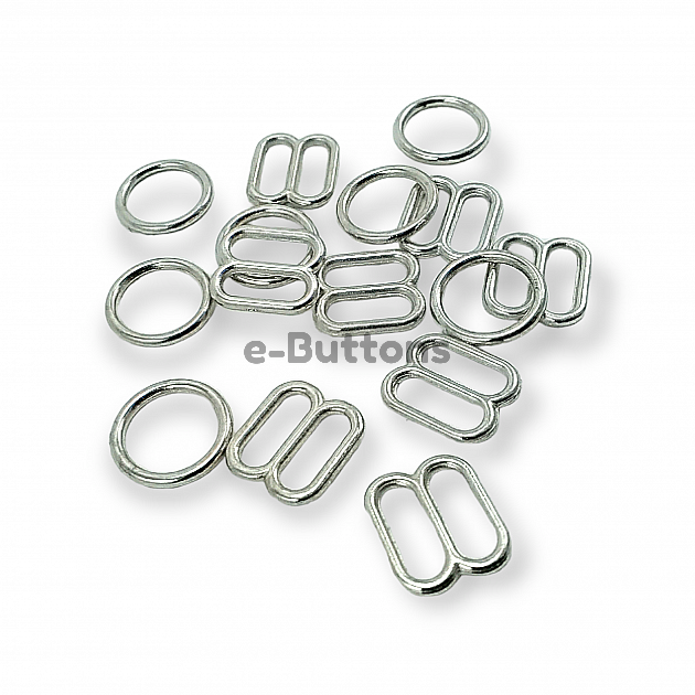 10 mm Bra Strap Adjustment Buckle and Ring PBT0006