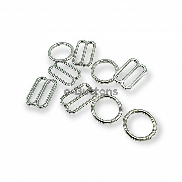 Bra Strap Adjustment Buckle 12 mm and Ring PBT0007