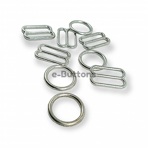 Bra Strap Adjustment Buckle 12 mm and Ring PBT0007