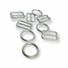 Bra Strap Adjustment Buckle 12 mm and Ring PBT0007