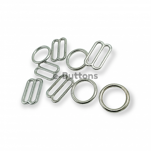 Bra Strap Adjustment Buckle 12 mm and Ring PBT0007