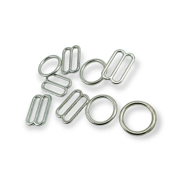 12 mm Sütyen Askı Ayar Tokası ve Halkası PBT0007