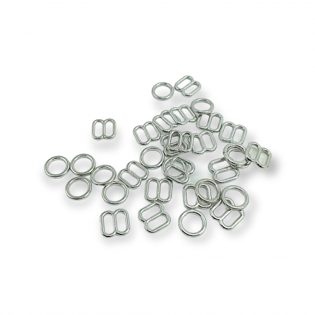 Bra Strap Adjustment Buckle 6 mm and Ring PBT0009