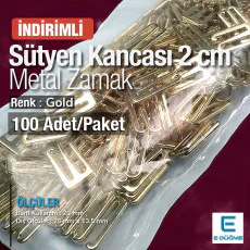 ? 2 cm İç Giyim Kancası (Gold) - Lüks Serinin Fırsat Paketi PBT0039PROMO