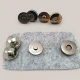 18 mm - 0,71" Single Cap Magnetic Bag Snap Set 10 Sets (40 Pieces) 10132TekTPK10