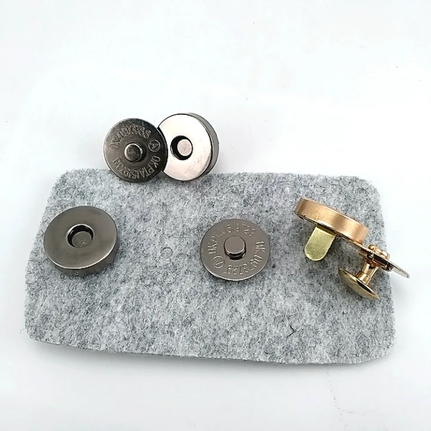 18 mm (0.71") Single Cap Magnetic Bag Snap Set 25 Sets (100 Pieces) 10132TekTPK25