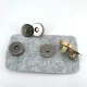 18 mm (0.71") Single Cap Magnetic Bag Snap Set 25 Sets (100 Pieces) 10132TekTPK25