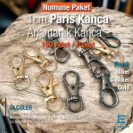 9 mm Paris Hook Spring Swivel Hooks - Keychain Hook  100 Pcs/packet A 510Promo