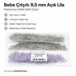9.5 mm / 0.37 in Light Lilac Stainless Eyelet-Style Klıkit Baby Snap – 250 Sets C0095DPPKKALL