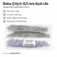 9.5 mm / 0.37 in Light Lilac Stainless Eyelet-Style Klıkit Baby Snap Fastener for Babywear and Light Textile Applications