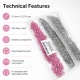 9.5 mm / 0.37 in Baby Pink Stainless Eyelet-Style Klıkit Baby Snap Fastener for babywear and children's clothing