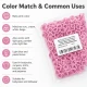 9.5 mm / 0.37 in Baby Pink Stainless Eyelet-Style Klıkit Baby Snap Fastener for babywear and children's clothing