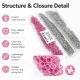 9.5 mm / 0.37 in Baby Pink Stainless Eyelet-Style Klıkit Baby Snap Fastener for babywear and children's clothing