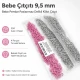 9.5 mm / 0.37 in Baby Pink Stainless Eyelet-Style Klıkit Baby Snap Fastener for babywear and children's clothing