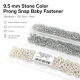9.5 mm / 0.37 in Dark Green Stainless Eyelet-Style Klıkit Baby Snap Fastener for Babywear and Children's Clothing