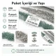 9.5 mm Mint Green Stainless Eyelet-Style Klıkit Baby Snap Fastener Set for Babywear and Light Textiles