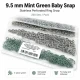 9.5 mm Mint Green Stainless Eyelet-Style Klıkit Baby Snap Fastener Set for Babywear and Light Textiles