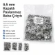 Bebe Çıtçıtı 9,5 mm Paslanmaz Kapaklı Klikıt Çıtçıt 200 Adet/Pk C0095KPPK - Paslanmaz metal kapaklı bebek giyimde kullanıma