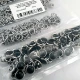 9.5 mm Black Pearl Stainless Baby Snap Fasteners, 100 Sets – C0095SPPKBLK
