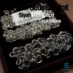 9.5 mm Black Pearl Stainless Baby Snap Fasteners, 100 Sets – C0095SPPKBLK