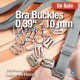 Bra Hardware Super Pack - 10mm Complete 3-Piece Set Bulk Purchase Advantage CGT003T10