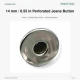 14 mm Nickel-Plated Brass Jeans Button with Star Logo, 100 Pieces Pack for Denim, Trousers, Jackets, and Bags
