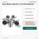 14 mm Nickel-Plated Brass Jeans Button with Star Logo, 100 Pieces Pack for Denim, Trousers, Jackets, and Bags