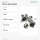 14 mm / 0.551 in Pierced Nickel Jeans Button made of brass, pack of 100, ideal for jeans and denim garments