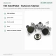 14 mm / 0.551 in Pierced Nickel Jeans Button made of brass, pack of 100, ideal for jeans and denim garments