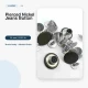 14 mm Delikli Nikel Kot Düğmesi, 100 Adet/Paket, Çakmalı Metal Düğme, Denim Ürünleri İçin