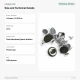14 mm / 0.551 in Pierced Nickel Jeans Button made of brass, pack of 100, ideal for jeans and denim garments