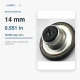 14 mm Delikli Nikel Kot Düğmesi, 100 Adet/Paket, Çakmalı Metal Düğme, Denim Ürünleri İçin