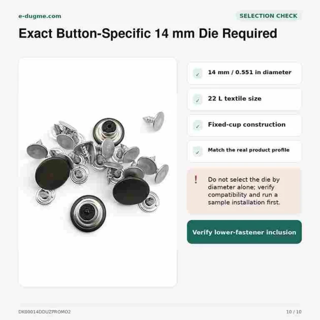 14 mm / 0.551 in Pierced Nickel Jeans Button made of brass, pack of 100, ideal for jeans and denim garments