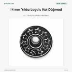 14 mm / 0.551 in 22 L Star Logo Brass Jeans Button Nickel Color Pack of 75 DK00014YLDZPPROMO