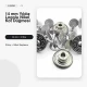 14 mm Star Logo Brass Jeans Button in Nickel Color, Pack of 75, Ideal for Denim Garments