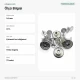 14 mm Star Logo Brass Jeans Button in Nickel Color, Pack of 75, Ideal for Denim Garments