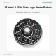 14 mm / 0.55 in Star Logo Nickel-Plated Jeans Button with Plastic Cup - Pack of 75