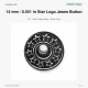 14 mm Star Logo Brass Jeans Button in Nickel Color, Pack of 75, Ideal for Denim Garments